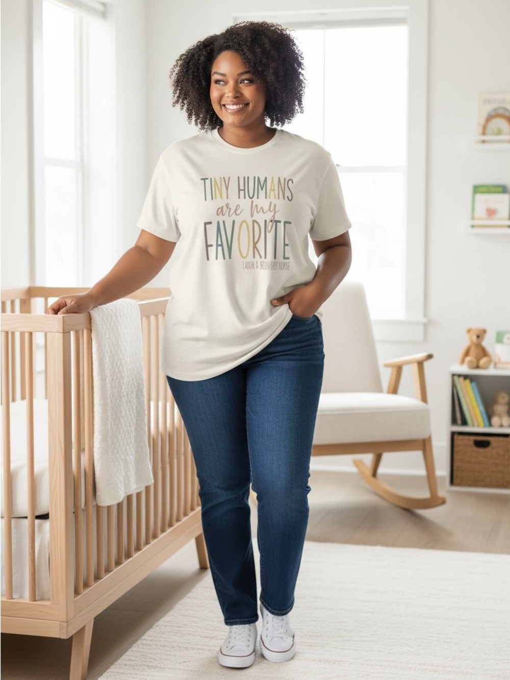 L&D Nurse:  'Tiny Humans Are My Favorite' Graphic Tee